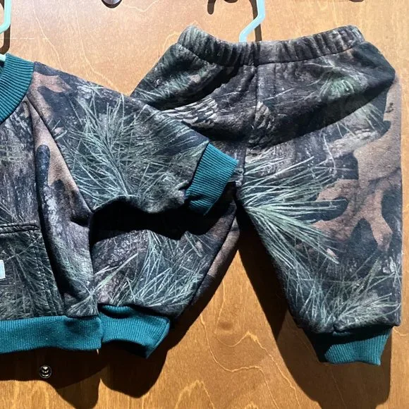 Camouflage pattern playsuit combo 18m for cold months - Picture 2 of 2